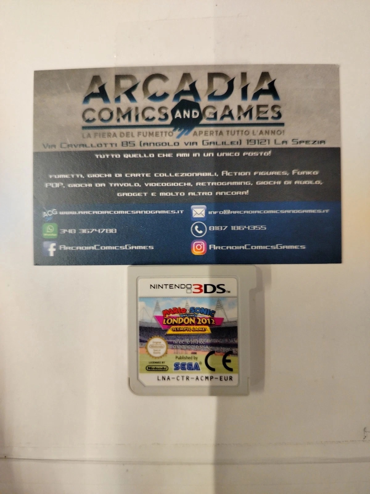 Mario &amp; Sonic Ai Giochi Olimpici Di Londra 2012 3DS Nintendo Solo Cartuccia